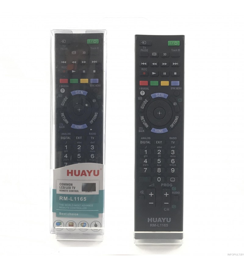Пульт Huayu для Sony RM-L1165 3D корпус как RM-ED047