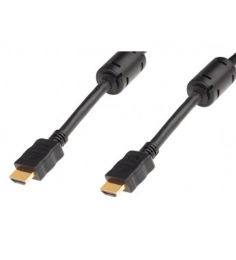 Шнур HDMI штекер 10м (с ферритами)"High Speed with Ethernet"(Полная 19+1 распайка)28AWG