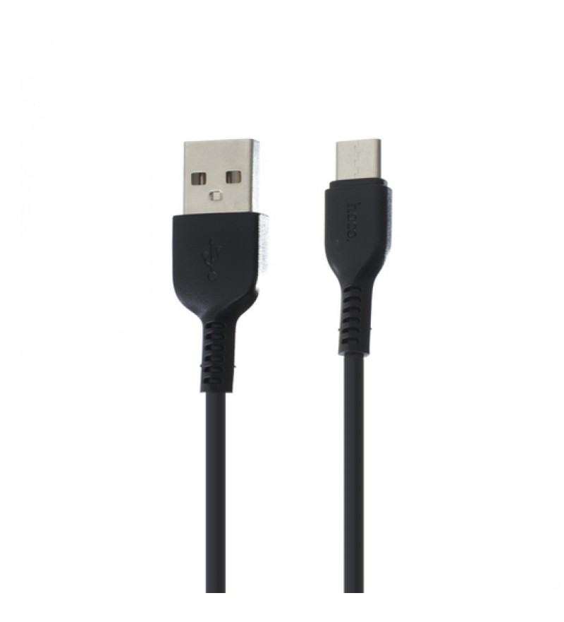 Кабель HOCO X37 USB (m)-microUSB (m) 1.0м 3.0A силикон черный